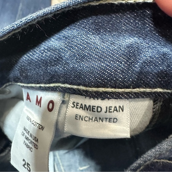 Amo Patsy Seamed Tapered Straight Leg Jeans Enchanted Wash size 25 - Picture 10 of 10